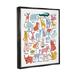 Stupell Industries Various Animal Alphabet Chart Educational Nature Wildlife - Painting on Canvas in Green | 21 H x 17 W x 1.7 D in | Wayfair