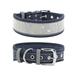 EUBUY Pet Collar Soft Comfortable Pet Collar Fashion Delicate Pet Collar with Reflective Stripes for Pet Navy Blue S