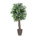 Primrue 72" Artificial Foliage Tree in Pot Silk/Plastic in Brown | 72 H x 32 W x 32 D in | Wayfair 82EC038574F74B9B8DA0BE177A19B097