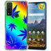 TalkingCase Slim Phone Case Compatible for Cricket Dream 5G AT&T Radiant Max 5G/Fusion 5G Glass Screen Protector Incl Rainbow Marijuana Print Lightweight Flexible Soft USA