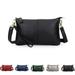 Wristlet Bag Multifunction Zipper Clutch Cell Phone Purse Wallet Genuine Leather Ladies Phone Pouch Handbag with Wrist Strap & Card Slots-Black