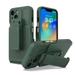 Feishell Phone Case for iPhone 12 Pro Case Heavy Duty Hard Shockproof Armor Rugged Protector Case Cover with Belt Clip Holster for Apple iPhone 12 Pro - 6.1 Phone Case Darkgreen