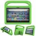 Allytech Kids Case for All-new Amazon Fire 7 12th Gen 2022 Released Soft EVA Foam Kids Child Friendly Handle Foldable Kickstand Shockproof Protective Lightweight Cover for Amazon Fire 7 2022 - Green