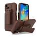 Feishell Phone Case for iPhone 13 Pro Case Heavy Duty Hard Shockproof Armor Rugged Protector Case Cover with Belt Clip Holster for Apple iPhone 14 Pro 6.1 5G 2022 Phone Case Brown