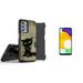 Accessories Bundle Pack for Samsung Galaxy A33 5G Case - Heavy Duty Rugged Cover (Cute Black Cat) Belt Holster Clip (2-Pack) Tempered Glass Screen Protectors