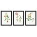 Red Barrel Studio® Flower Market - 3 Piece Picture Frame Painting Set on Wood in Brown/Green/Red | 24 H x 54 W in | Wayfair