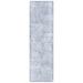 Blue/White 96 x 27 x 0.28 in Indoor Area Rug - Latitude Run® Geometric Handmade Tufted Area Rug in Blue Viscose/Cotton/Wool | Wayfair