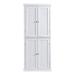 Red Barrel Studio® Carlyne 4 - Door Accent Cabinet Wood in White | 72.4 H x 30 W x 14 D in | Wayfair BDFC5BB7305E454D944590E8B70A2E00