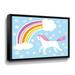 Zoomie Kids Happy Unicorn - Painting on Canvas in Blue/Indigo/Yellow | 8 H x 10 W x 2 D in | Wayfair 0E3B6876F9E24673B1DBF17EAAFBC95B