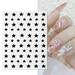 WNG Airbrushs Nail Stickers Nail Stencils French Tip Butterfly Star Heart Line Nail Decals Printing Template DIY Stencil Tool Nail Designs Nail Decorations