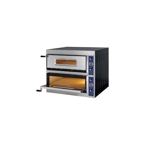 Gastro Pizzaofen Backofen Pizza Flammkuchen 900x785x750mm 2 Kammern 8.4 kW 500°C