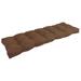 Solid Microsuede Tufted Indoor Bench Cushion (Multiple widths from 42 to 60 inch)
