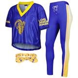 Women's Royal Los Angeles Rams Game Day Costume Set
