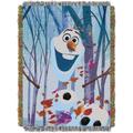 The Northwest Group Frozen II Olaf 46'' x 60'' Woven Tapestry Throw Blanket