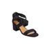 Wide Width Women's The Aralyn Sandal by Comfortview in Black (Size 10 W)