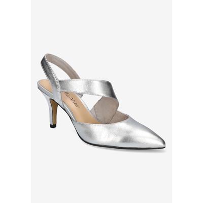 Women's Arabella Pump by Bella Vita in Silver Leather (Size 7 1/2 M)