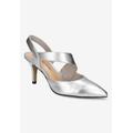 Extra Wide Width Women's Arabella Pump by Bella Vita in Silver Leather (Size 7 1/2 WW)