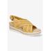 Wide Width Women's Cosette Sandals by Bella Vita in Yellow (Size 7 W)