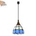 FSLiving Remote Control Pendant Light 1-Light J-Type Track Pendant Lamps Tiffany Pendant Light Stepless Dimming Color Changing Customizable - Bulb Included