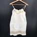 Anthropologie Dresses | Eloise Anthropologie Lace-Trimmed 100% Cotton Slip Nap Boho Mini Dress Ivory Xs | Color: Cream/White | Size: Xs