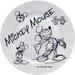 Disney Dining | Disney Sketch Book Mickey Mouse Salad Plate | Color: White | Size: 8inch