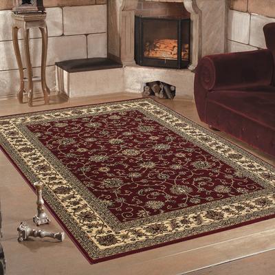 Teppich AYYILDIZ TEPPICHE "Marrakesh 210", rot, B:160cm H:12mm L:230cm, Kunstfaser, Teppiche, Kurzflor, Orient-Optik, Wo