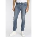 Tapered-fit-Jeans LEVI'S "512 Slim Taper Fit" Gr. 33, Länge 34, blau (stonewash) Herren Jeans Tapered-Jeans