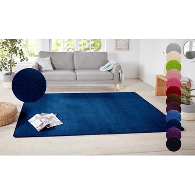 Teppich HANSE HOME "Shashi" Gr. 5, blau (dunkelblau), B:200cm H:8,5mm L:200cm, Kunstfaser, Teppiche, Kurzflor, Unifarben, Läufer, weich, Esszimmer, Kinderzimmer, Flur Image