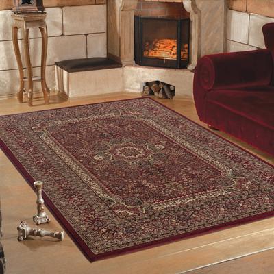 Teppich AYYILDIZ TEPPICHE "Marrakesh 207", rot, B:240cm H:12mm L:340cm, Kunstfaser, Teppiche, Orient-Optik, Wohnzimmer