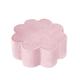 MISIOO Blume Pouf für Kinder - Sitzsack Kinder - Kinderzimmer Möbel – Samt Pouf aus Schaumstoff – Kindermöbel - Leicht zu Waschen – Licht und Elegant - 54 x 54 x 25 cm - Rosa