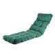 Alfresia Sun Lounger Replacement Cushion – Garden Sun Lounger Cushion, Classic Style, Tightly Packed Crumb Foam Filling, Use Chairs and Outdoor Furniture (Green)