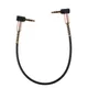 Câble Audio double en Nylon à 90 degrés Jack mâle de 24cm 3.5mm à 3.5mm cordon auxiliaire pour