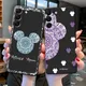 Disney tureDisney-Coque antichoc noire pour Samsung Galaxy S22 A32 S20 S21 Note 20 Ultra 10