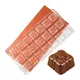 Moule à chocolat à 21 cavités en polycarbonate forme de bonbons moule du jour de Léon forme de