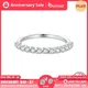 BAMOER – bague de fiançailles en argent Sterling 925 anneau de mariage bague demi-éternité en