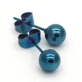 Petites boucles d'oreilles Ik2 mm à 8mm en titane bleu boucles d'oreilles en acier inoxydable SION