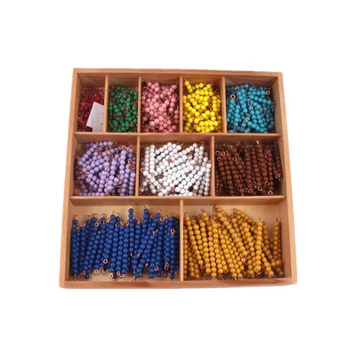 Boîte de Multiextrêmes de Perles Décanomiales Montessori Outils d'ApprentiCumbria pour Enfants
