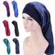 Bonnet de nuit en Satin pour femmes Extra Large Long pour Dreadlocks cheveux bouclés ample