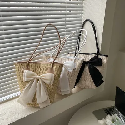 Sacs à main tissés en paille pou...