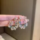 Boucles d'oreilles en forme de U en cristal transparent pour femmes bijoux de luxe boucles