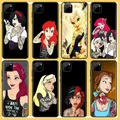 Coque de téléphone Disney Princess Tattoo pour OPPO Find X2 Bery X5 Pro Lite Neo 5G Reno 4 5