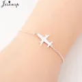 Jisensp mode Punk avion réglable lien chaîne bracelets pour femme mignon avion avion bracelet à