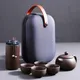 Service à thé Kungfu de voyage portable service à thé en céramique Zisha dans un sac