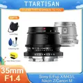 TTArtisan 35mm F1.4 APS-C Objectif de l'appareil photo à mise au point manuelle pour SONY E FUJI XF