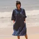 Nu-juin – Robe de plongée pour femmes changement de Robe Poncho serviette à capuche séchage