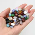 Perles multicolores en pierre de cristal naturel 10 pièces Quartz Rose Agate goutte d'eau pour