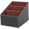 Boîte de rangement en cuir pour télécommande CD inforphone 1 pièce marron