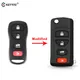 KEYYOU – coque de clé télécommande pliable à 4 boutons étui pour clé de voiture pour Nissan Armada