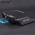 SPLOV – lunettes De soleil aviateur classiques polarisées en Aluminium magnésium branches à