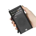 Mini radio portable AM FM radio analogique pleine bande 2 AA 24.com adaptée pour la course à